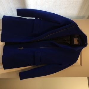 J crew blue coat. Sample size